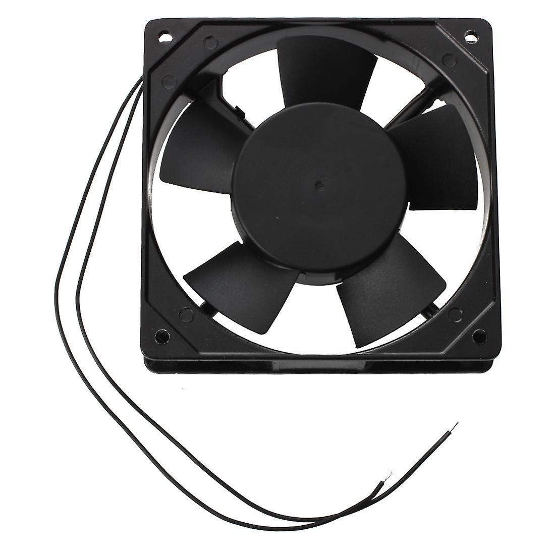 Black Plastic Housing Dc 24v Cpu Cooling Fan W Metal Finger Guards