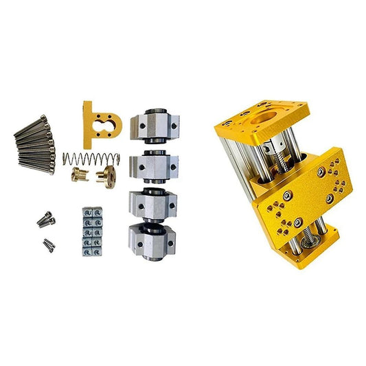1 Set Cnc3018plus Scv12vuu Bearing 12mm, 10mm, 1 Set Aluminum Stepper