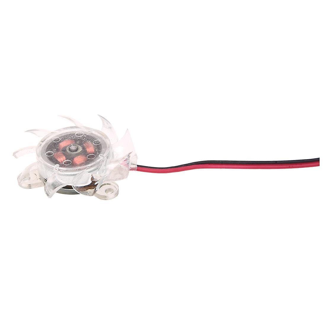 3 X 35mm 12v Clear Plastic Computer Vga Video Cooler Card Cooling Fan