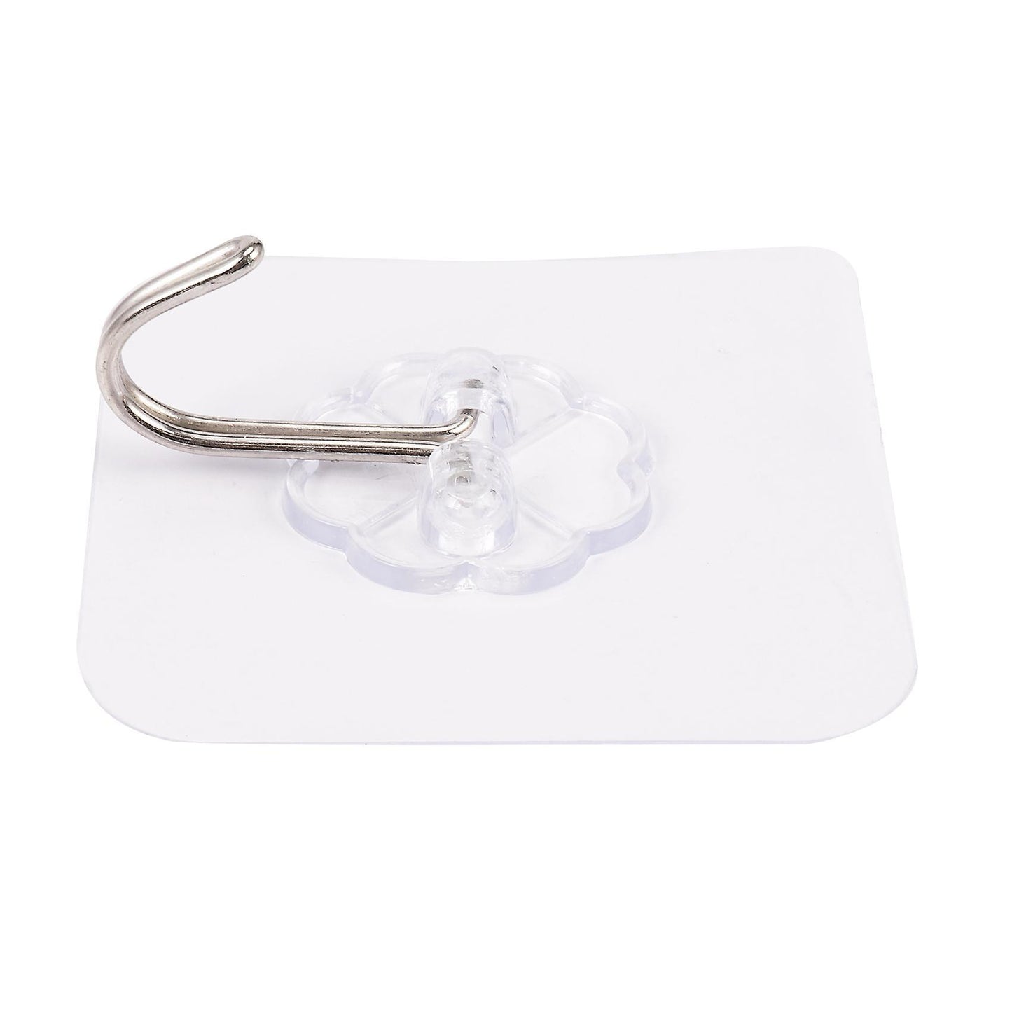20pcs Strong Transparent Suction Wall Sucker Stainless Steel Hook