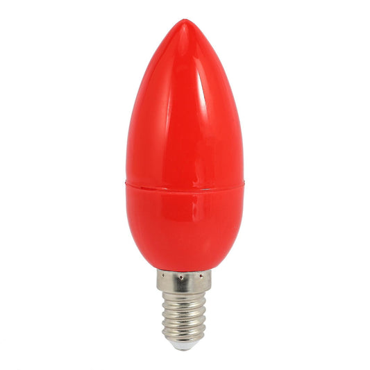 Led Candle Light Bulbs Red Fortune Lamp God Lights Energy Saving,e14