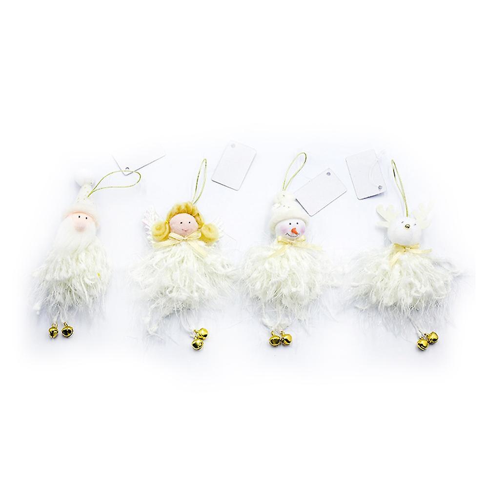 4pcs Christmas Pendant Angel Doll Christmas Tree Ornaments Decoration