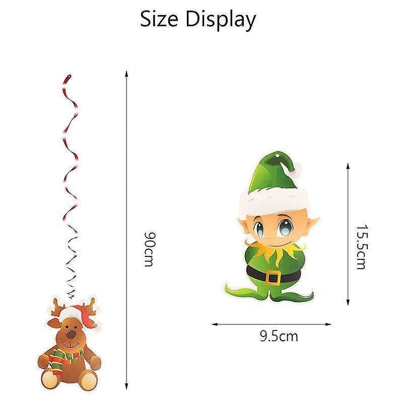 Christmas Ornaments Ceiling Swirl Decoration Christmas Party Supplies