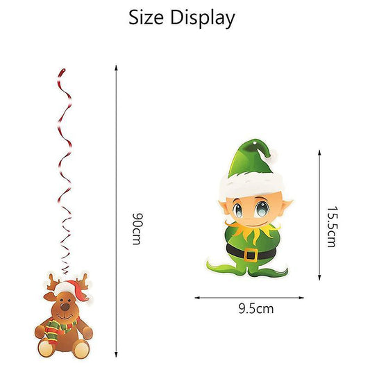 Christmas Ornaments Ceiling Swirl Decoration Christmas Party Supplies