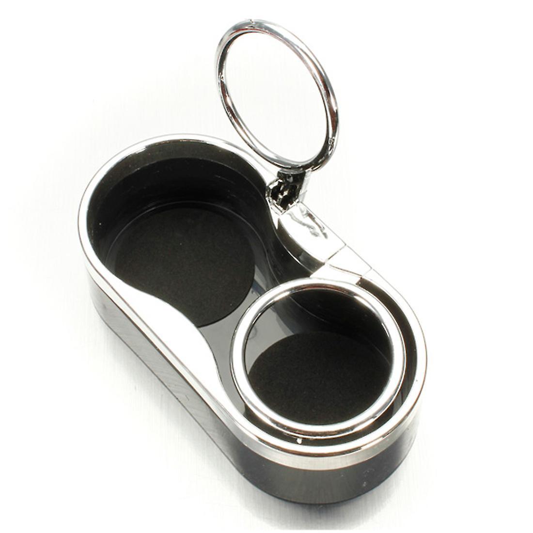 Dual Hole Drink Bottle Cup Holder Stand Durable Plastic Auto Mount