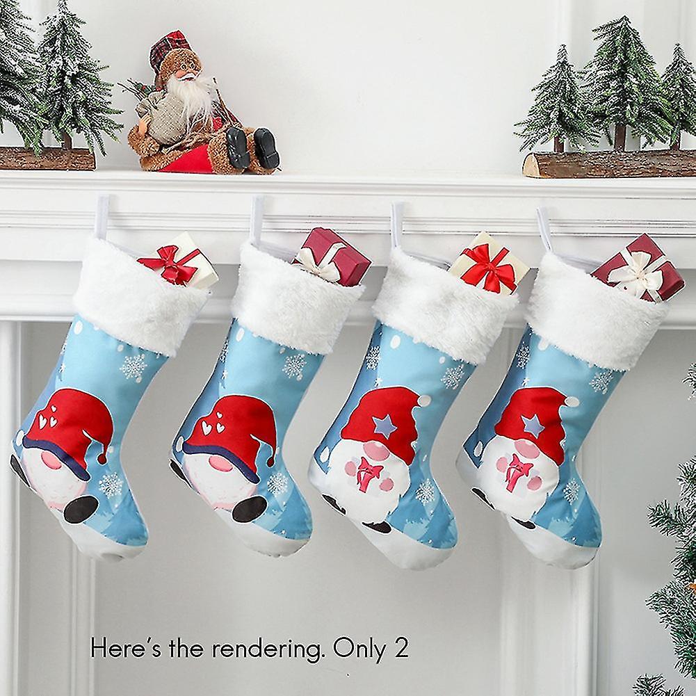 Christmas Decorations Printing Stocking Xmas Tree Hanging Pendant