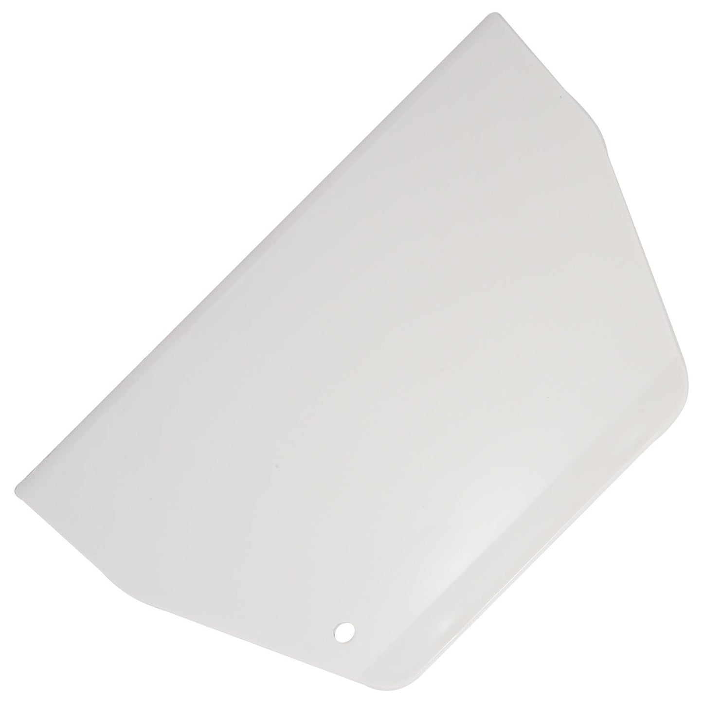 19 Cm X 12.5cm Flat White Plastic Cake Decorator Dough Pastry Scraper Tool