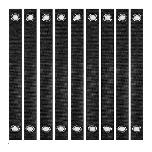 9 Pieces Of 17.7-inch Tree Straps with Buttonholes for Tightening