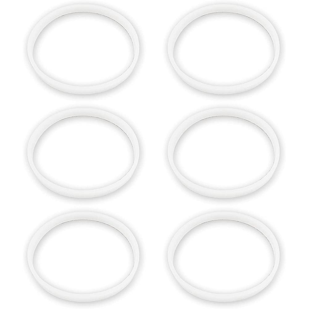 6 Pack Rubber Gaskets Replacement Seal White O-ring for Ninja Large
