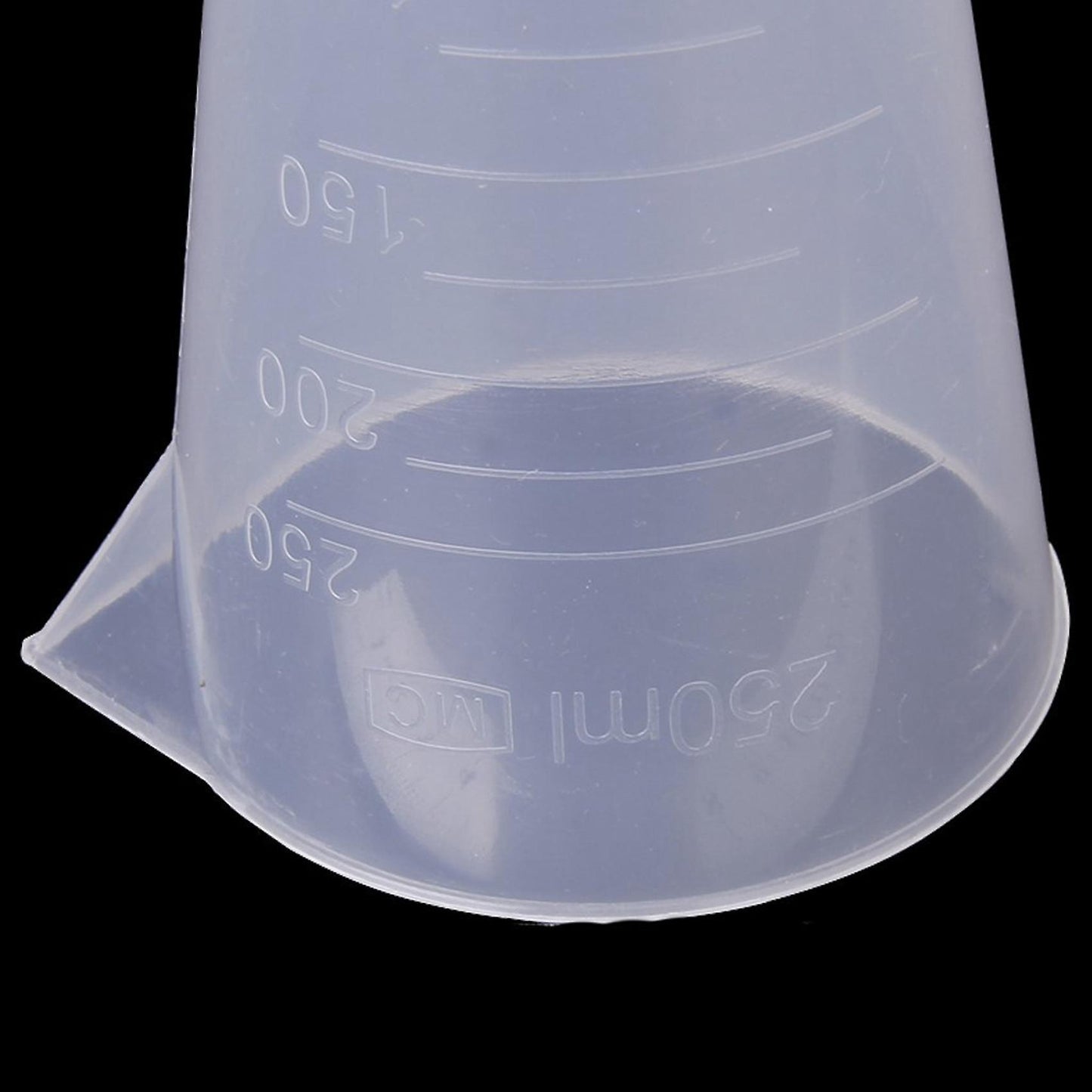 250ml Kitchen Laboratory Plastic Measurement Beaker Measuring Cup