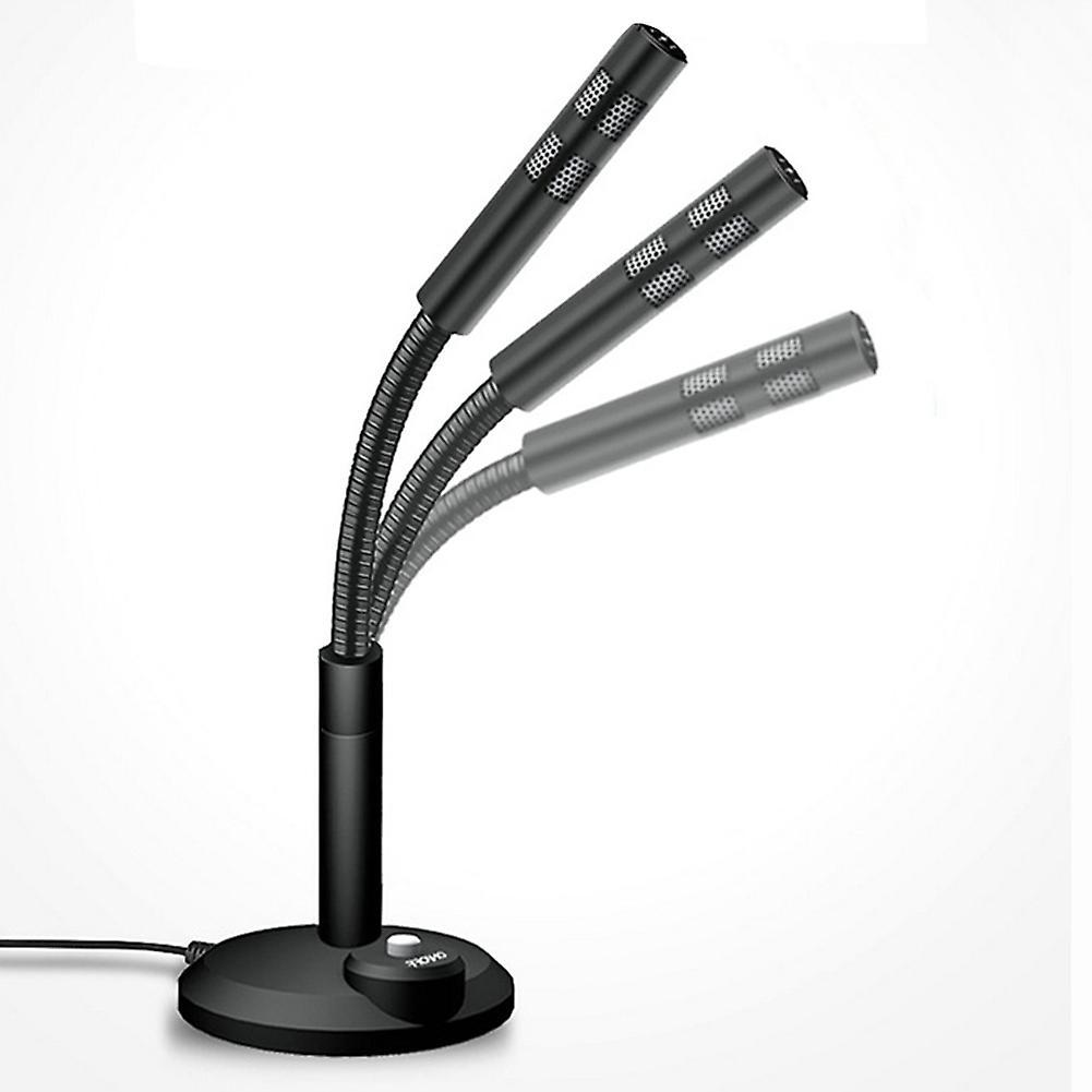 Usb Microphone 360 Omnidirectional Wired Microphone Adjustable Angle