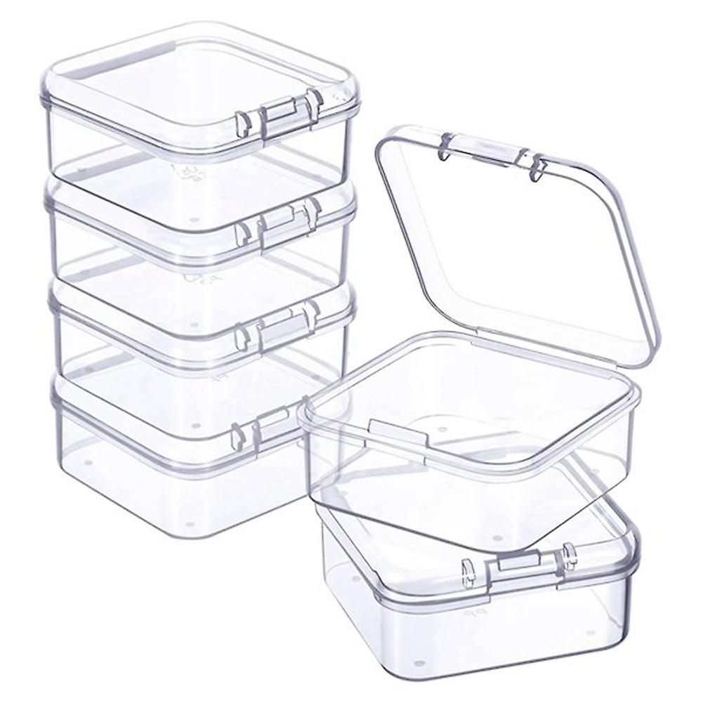 10 Pcs Plastic Clear Storage Box for Collecting Small Items, Beads