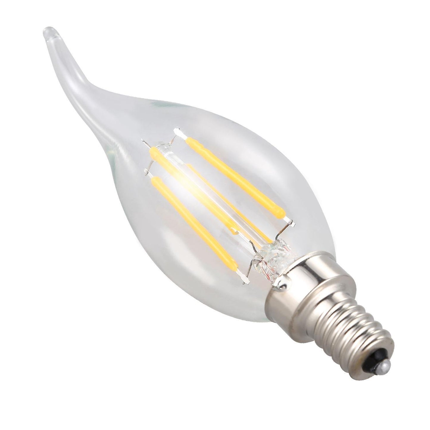 E12 4w Edison Candle Flame Filament Led Light Bulb Lamp 12.5*3.5cm