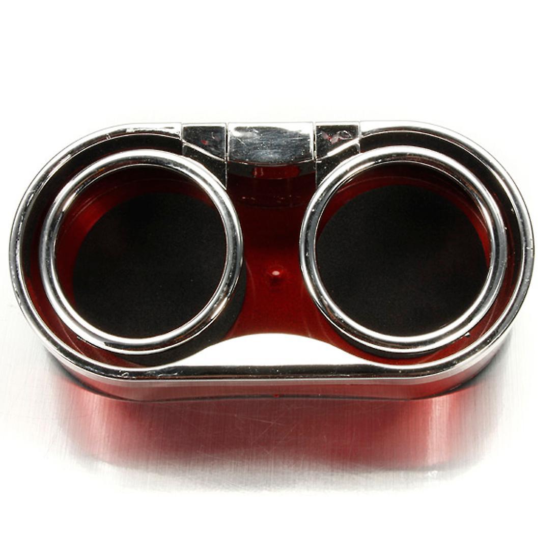 Dual Hole Drink Bottle Cup Holder Stand Durable Plastic Auto Mount