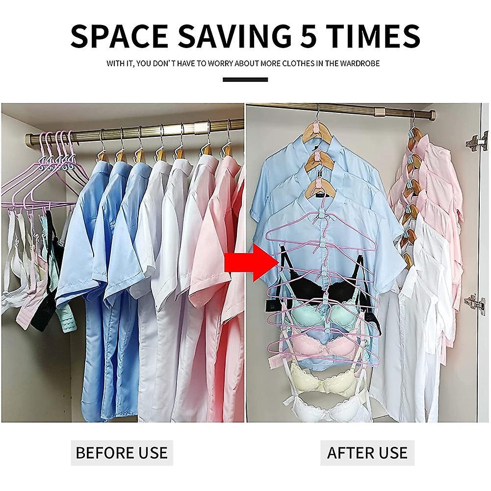 Clothes Hanger Connector Hooks 100pcs, Thicken, Used In Closet Space