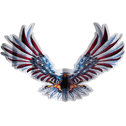 1 Set/4pcs Car Decal Flying Truck Hood Side Eagle Usa Flag Sticker