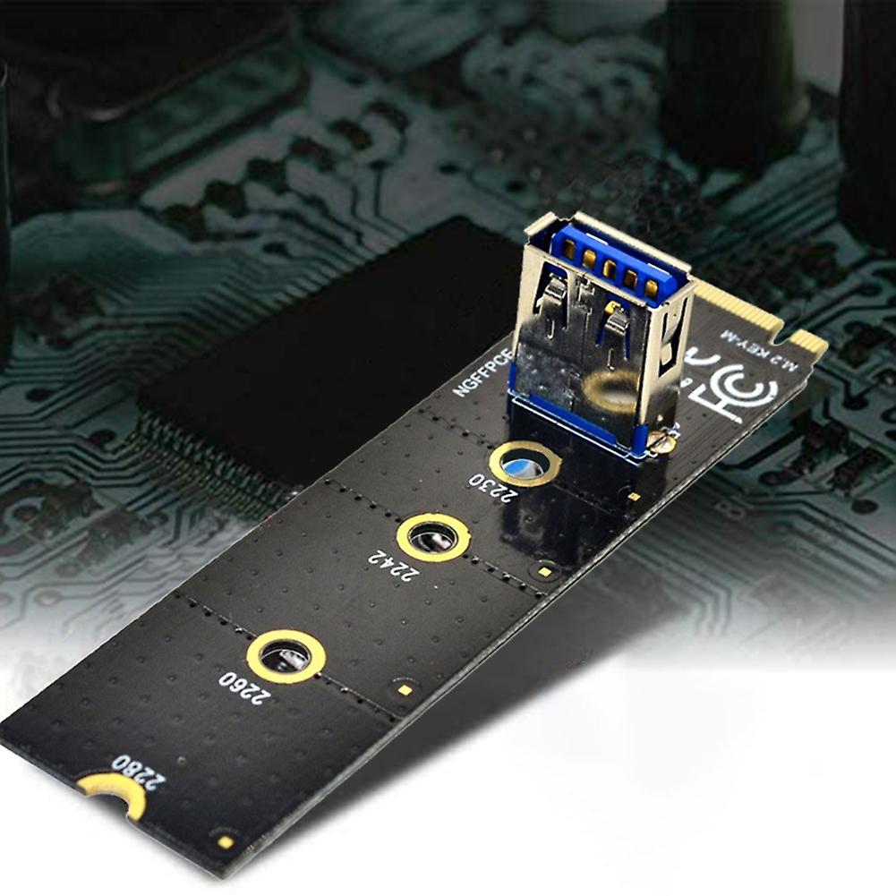 Ngff Slot Adapter Card+pcie 1x to 16x 6pin Graphics Card
