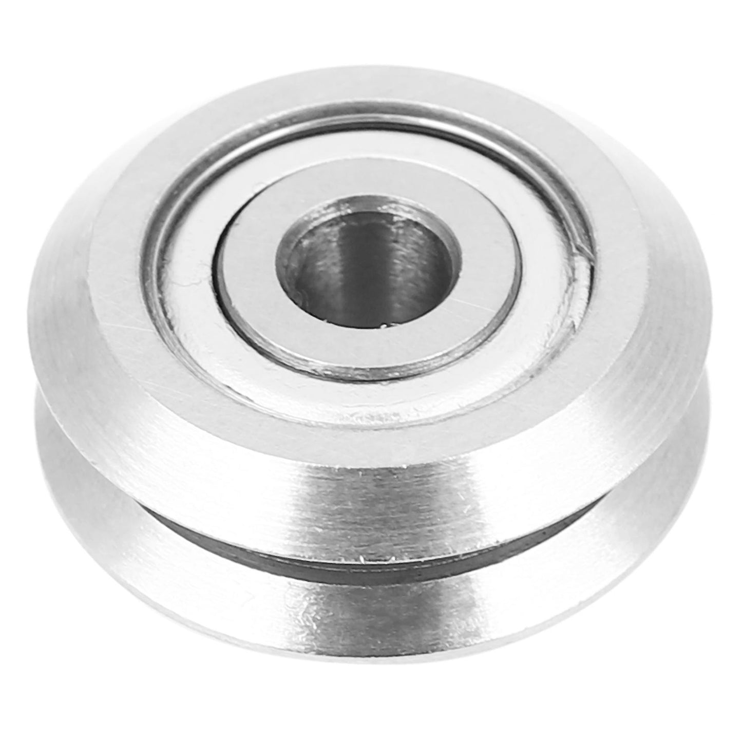 W1 Deep V Groove W-rail Track Pulley Rollers Ball Bearings Steel