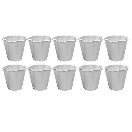 10pcs Five-petaled Flower Shape Aluminium Alloy Egg Tarts Molds