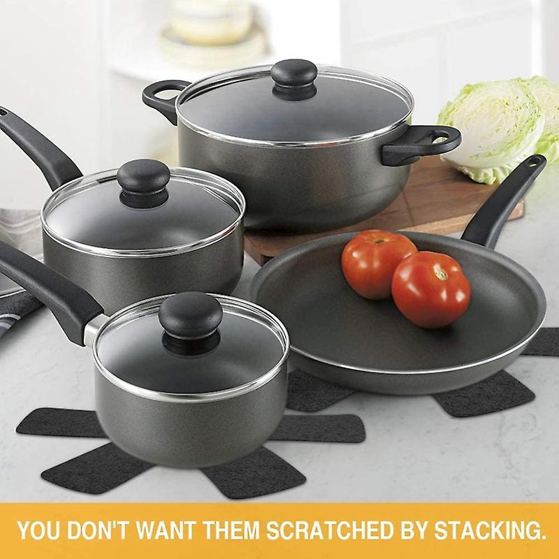 Pfannenschoner, 5er Set Pfannenschutz Filz 38cm Topfschoner