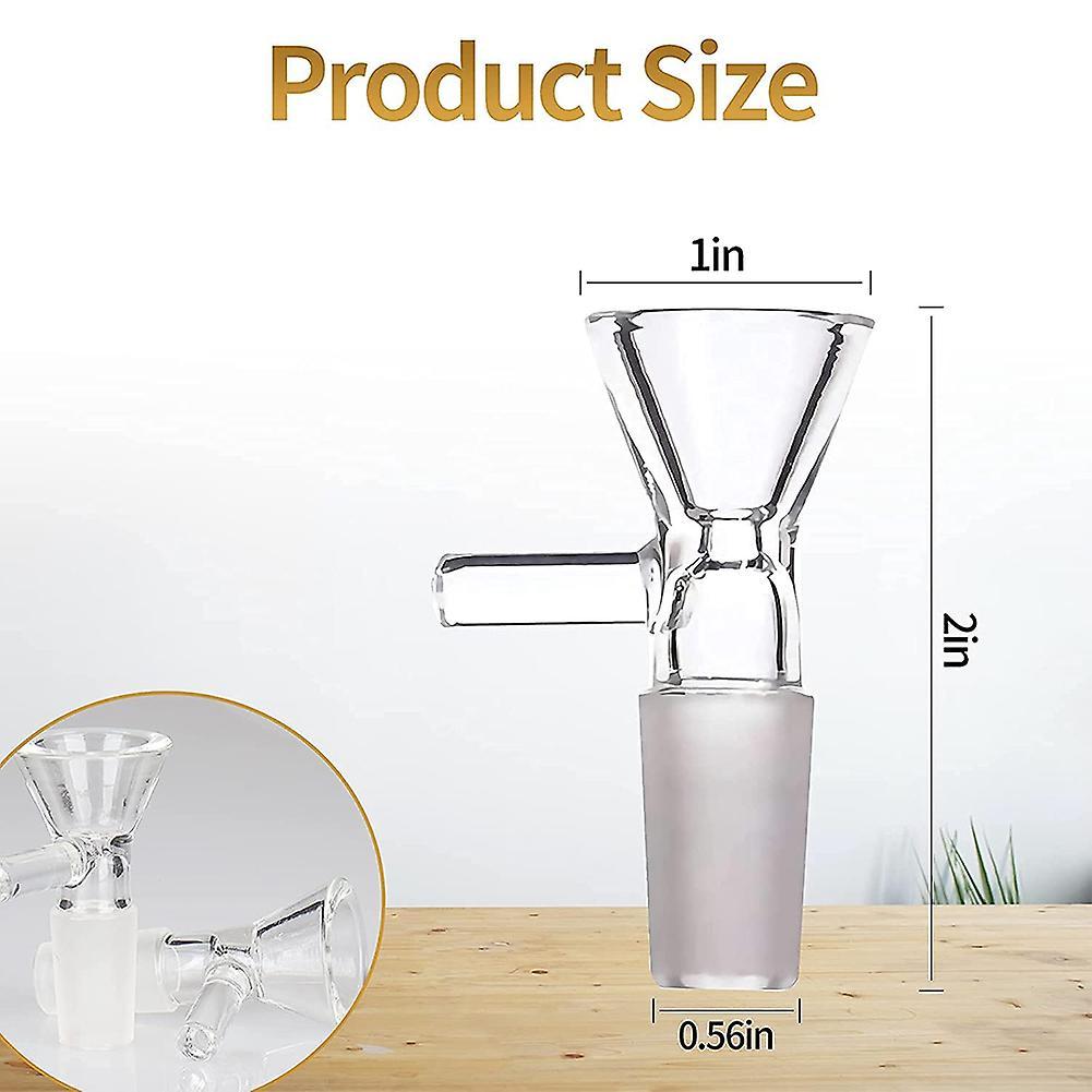 4 Pieces Bowl - Scientific Small Glass Funnel(14 Mm/ 0.56 Inch)