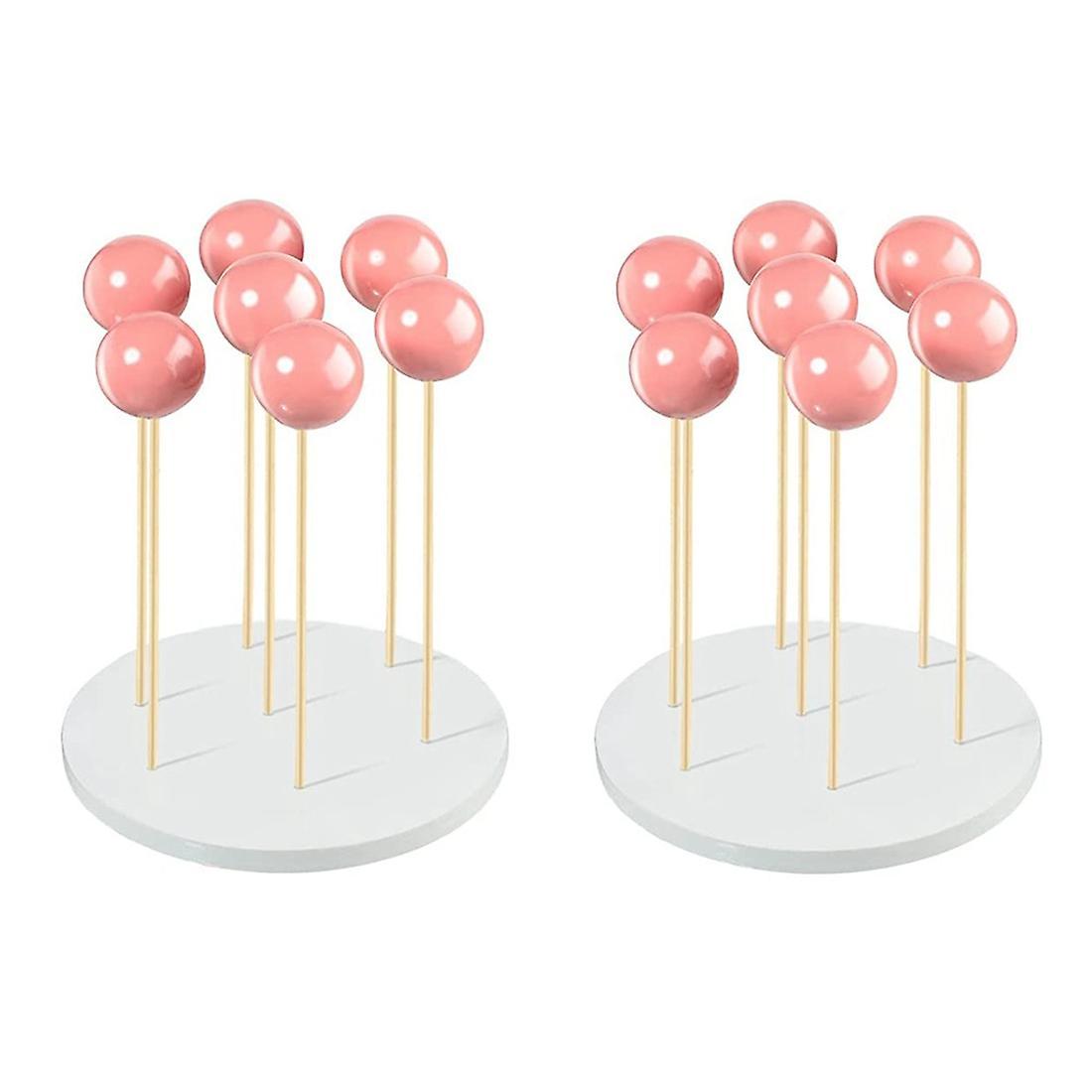 2pack Cake Stand - 7 Hole Lollipop Holder for Wedding, Birthday Party