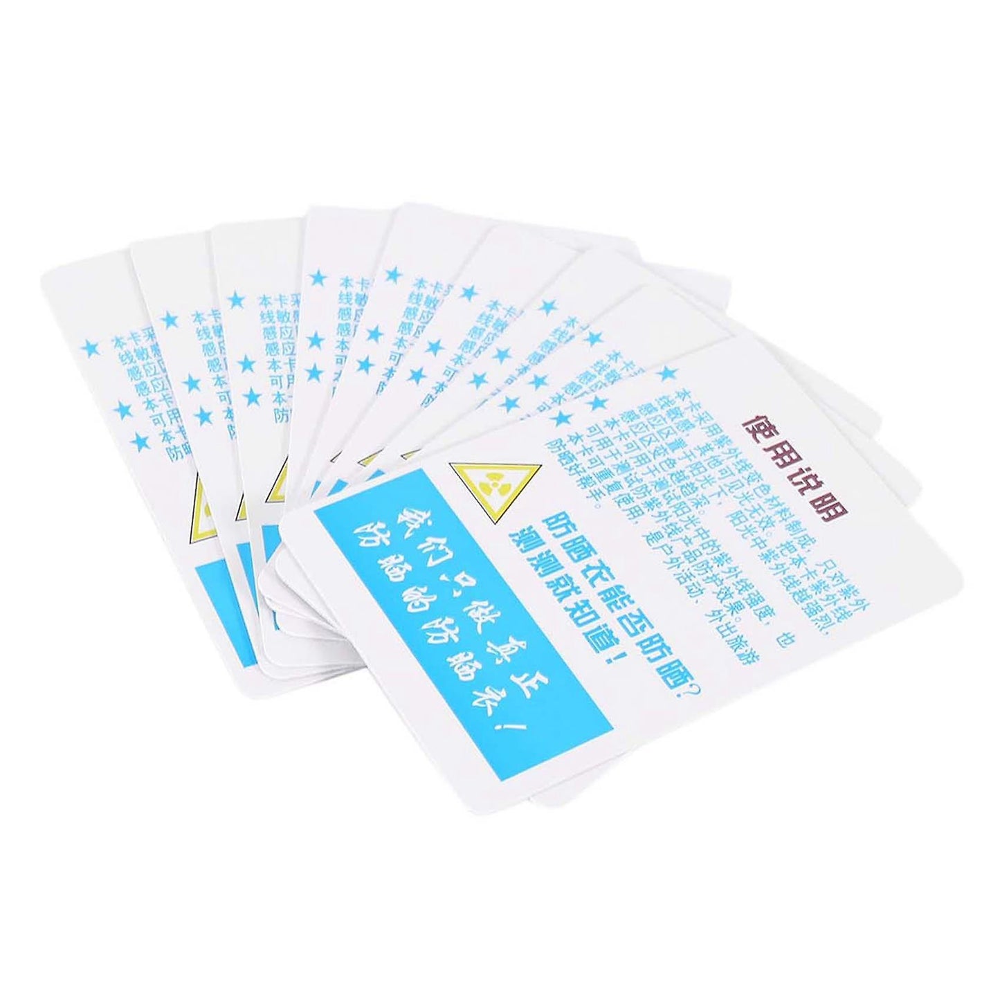 10 Pcs/set Reptile Terrarium Uvb Test Card Uv Light Lamp Tests Paper