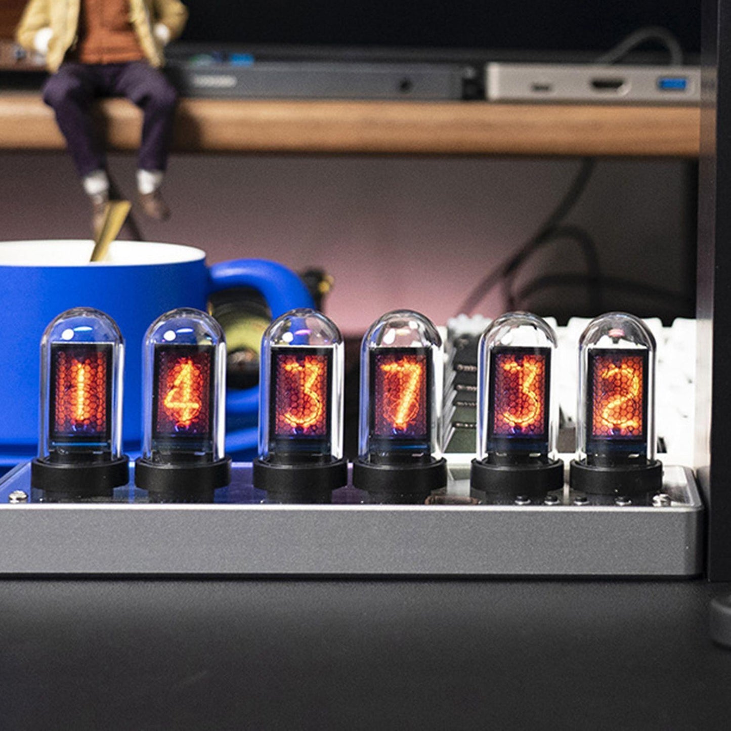 Diy Tube Clock Nixie Ips Rgb Digital Desk Clocks