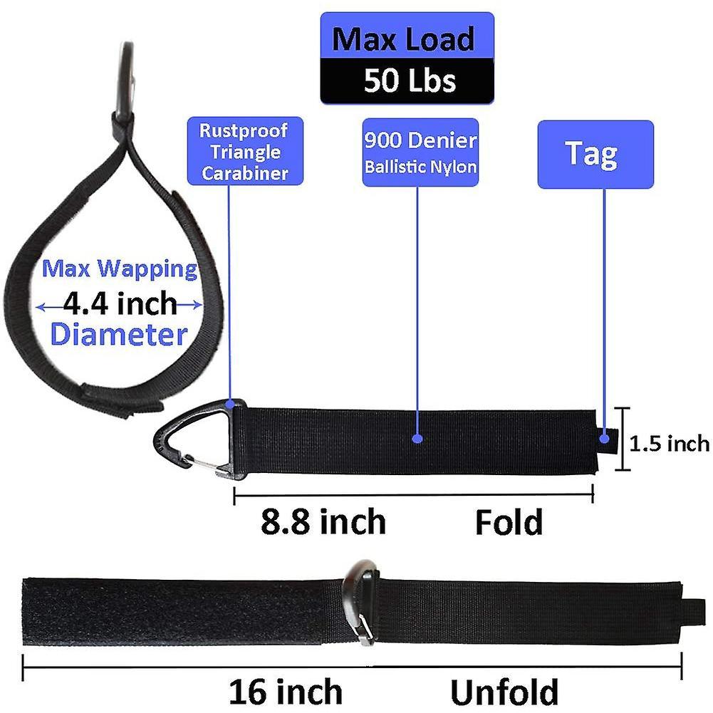 8pc Extension Cord Holder Organizer,16-inch Hook & Hanger with Buckle
