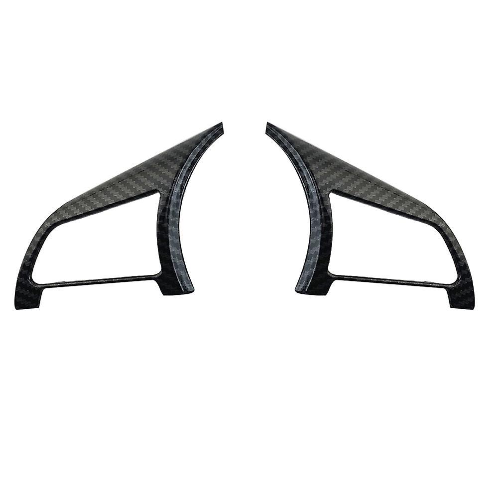 2pcs Carbon Fiber Steering Wheel Strip Cover Trim for Nissan Sentra