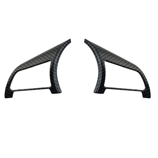 2pcs Carbon Fiber Steering Wheel Strip Cover Trim for Nissan Sentra