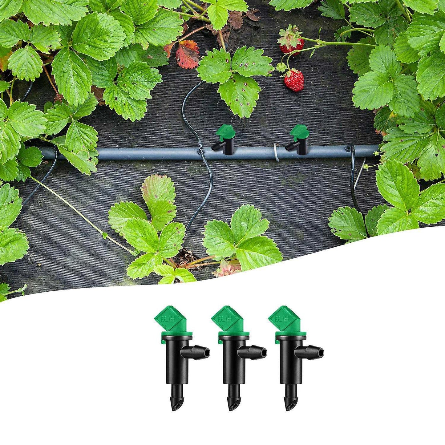 60 Pieces 4gph Removable Drip Sprinkler Garden Irrigation Dripper