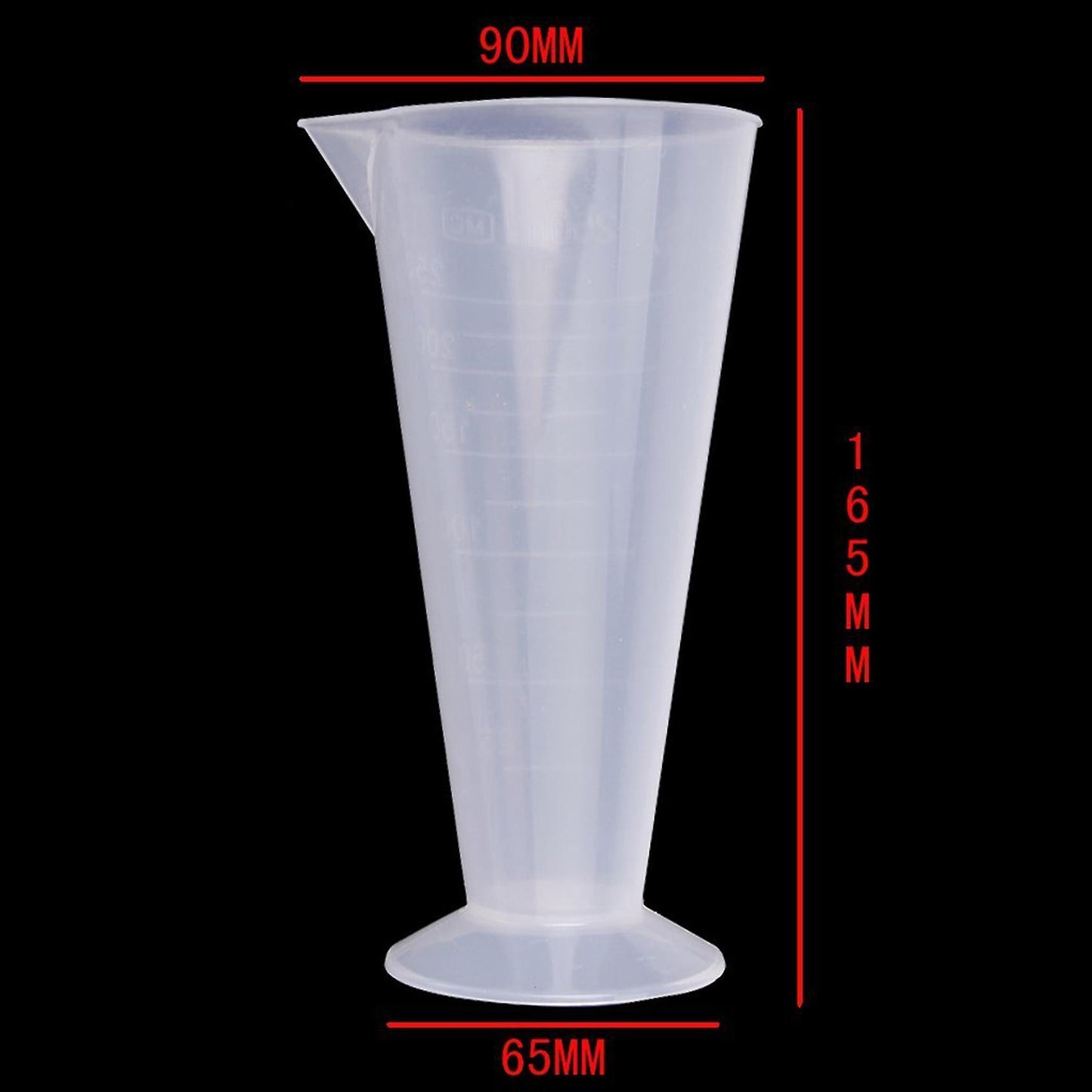 250ml Kitchen Laboratory Plastic Measurement Beaker Measuring Cup