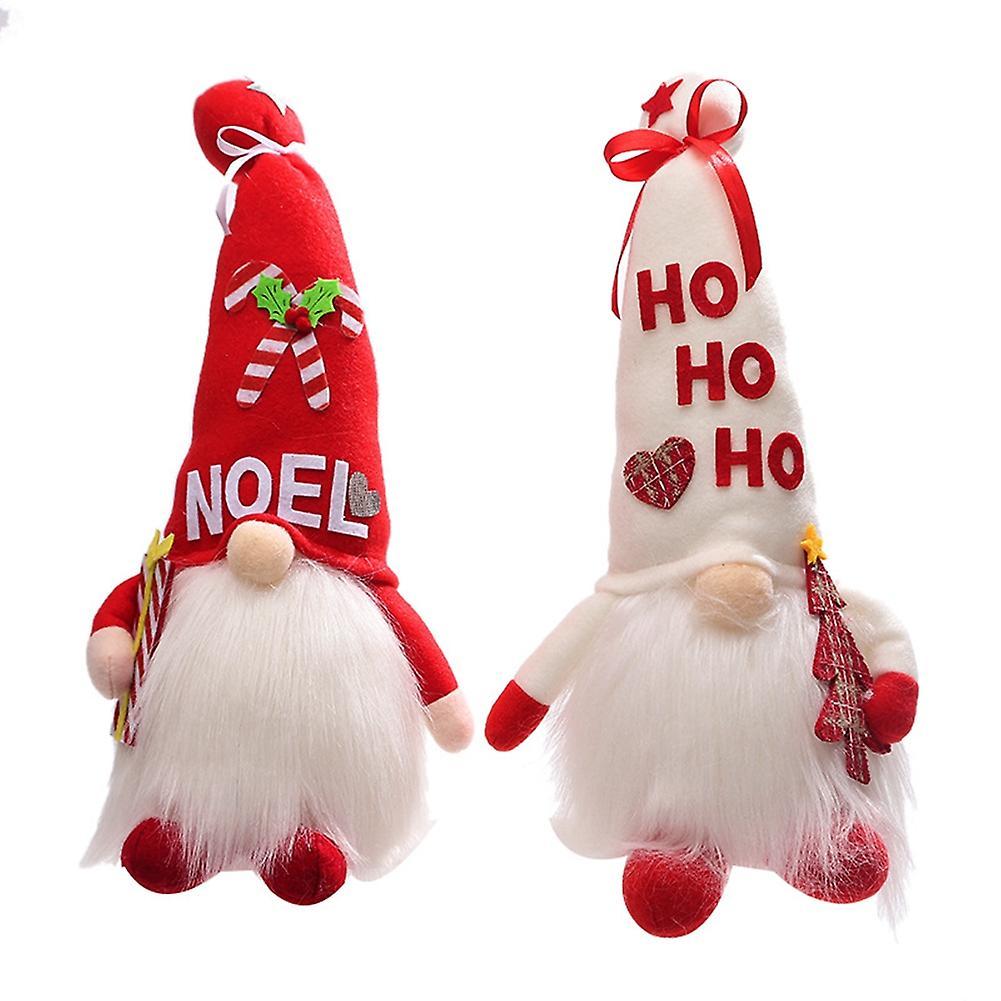 Christmas Decorations with Lights Old Man Doll Ornaments Dwarf Doll A