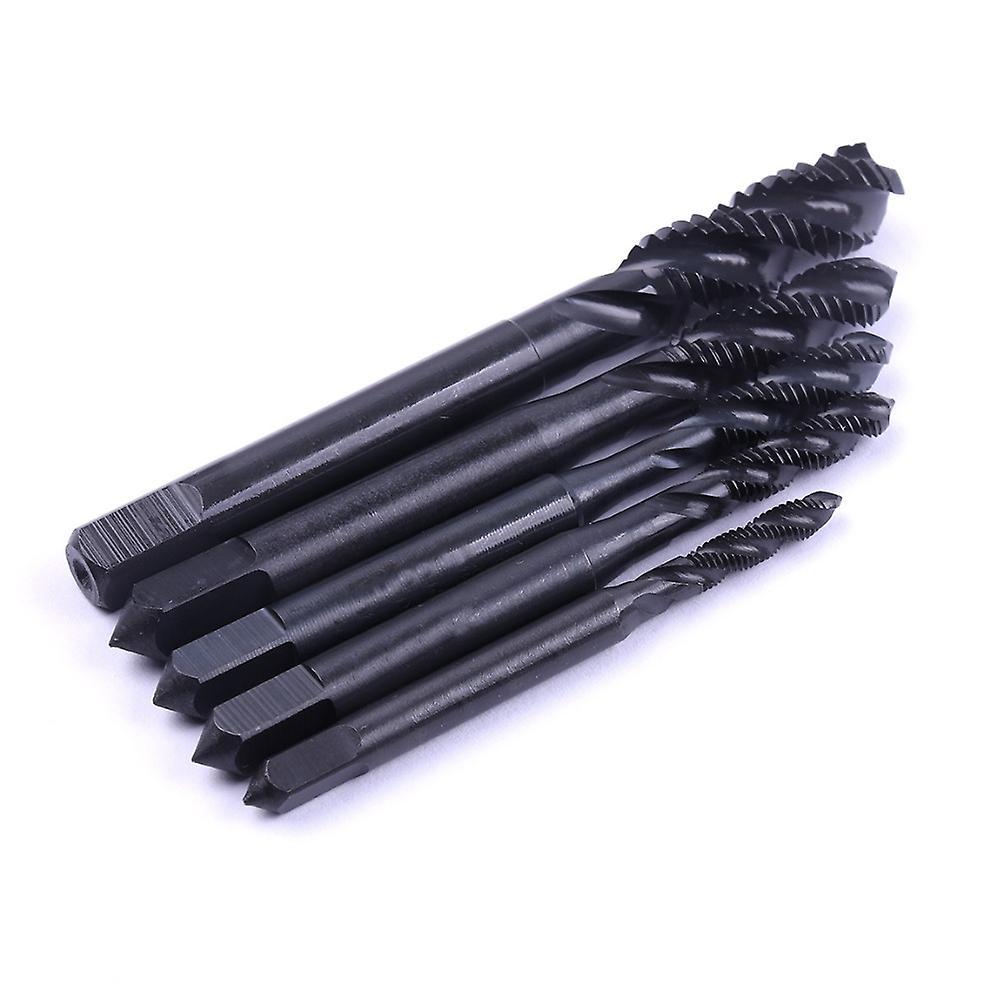 5pcs M3 to M8 Nitride Screw Tap Metric Spiral Hand Thread Screw