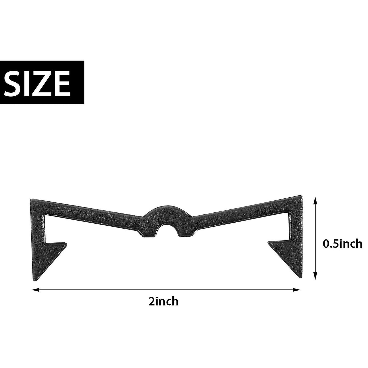 100 Pieces Of Plastic Pegboard Hook Lock Pegboard Display Hook Rack