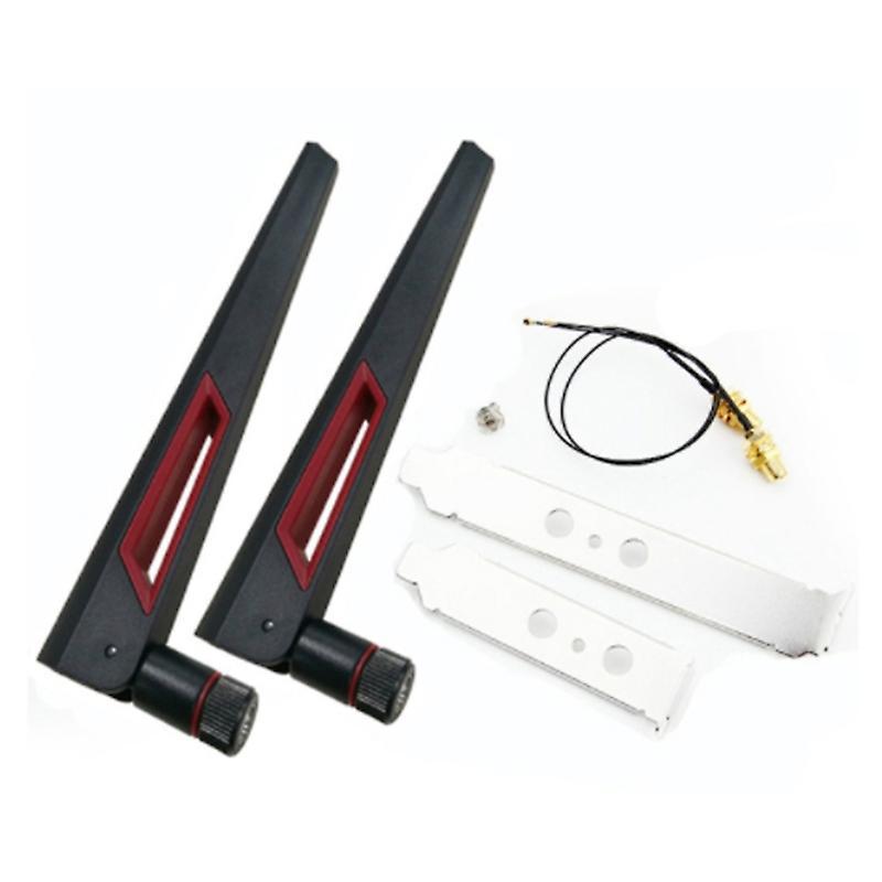 2x8dbi Dual Band M.2 Ipex Mhf4 U.fl Cable for Intel Ax210 Ngff Card