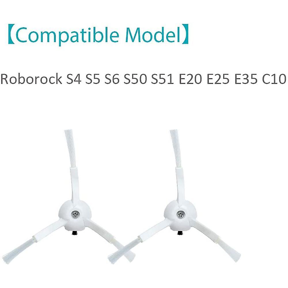 6pcs Side Brush for Xiaomi Roborock S6 S6 Pure S5 S5 Max S4 E4 E20