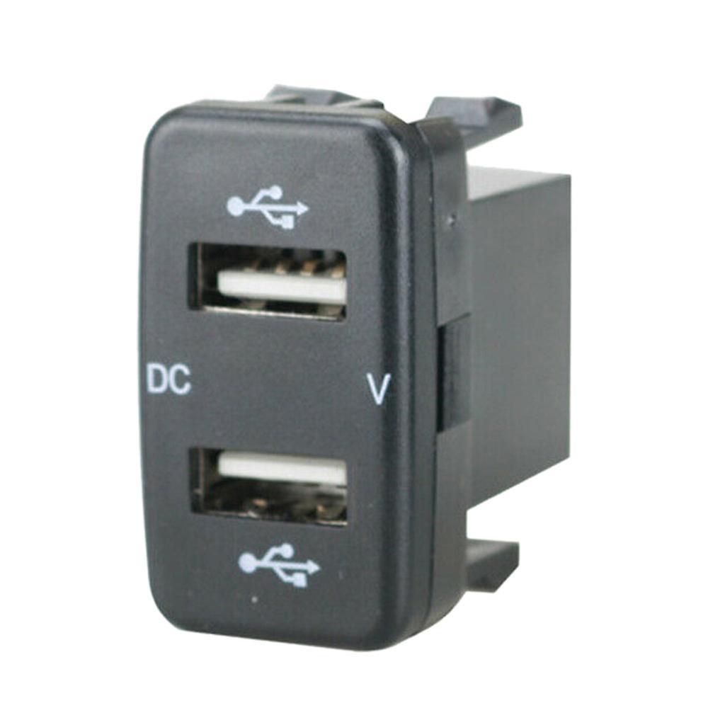 Car Charger Socket Dual Usb Port Charging Adapter for Toyota Green
