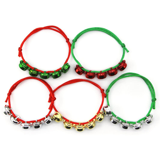 25pcs Christmas Bell Bracelets,new Year Holiday Party Home Decoration