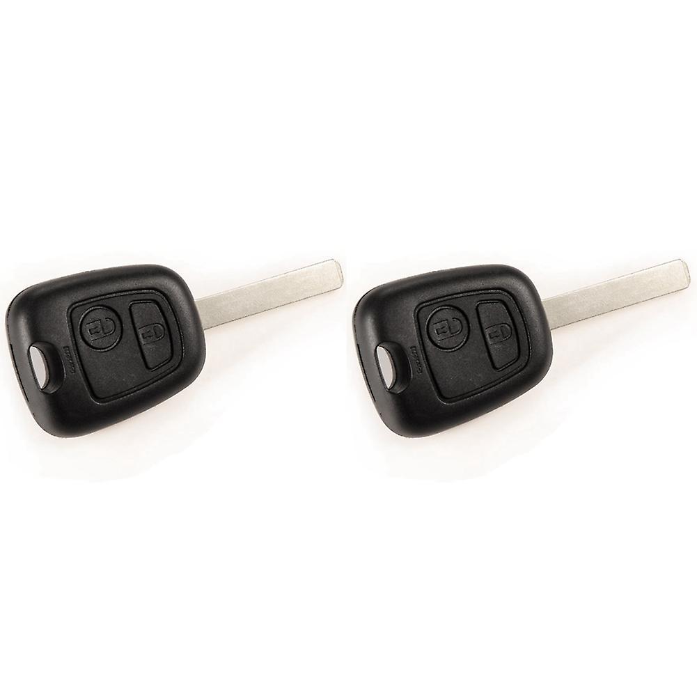 Coque Cle Plip Pour Telecommande Voiture Peugeot 2 Boutons Fob Case