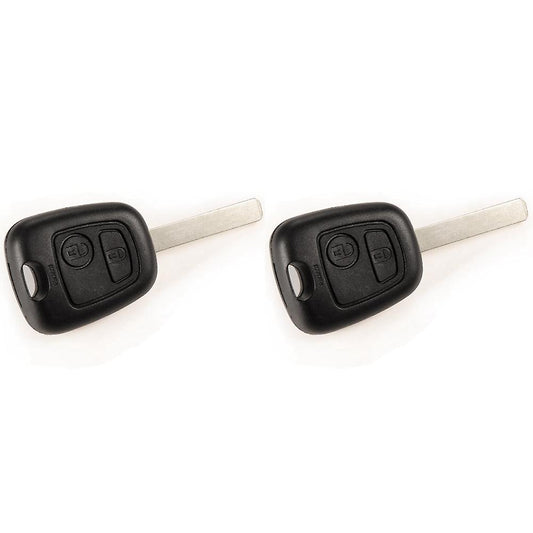 Coque Cle Plip Pour Telecommande Voiture Peugeot 2 Boutons Fob Case
