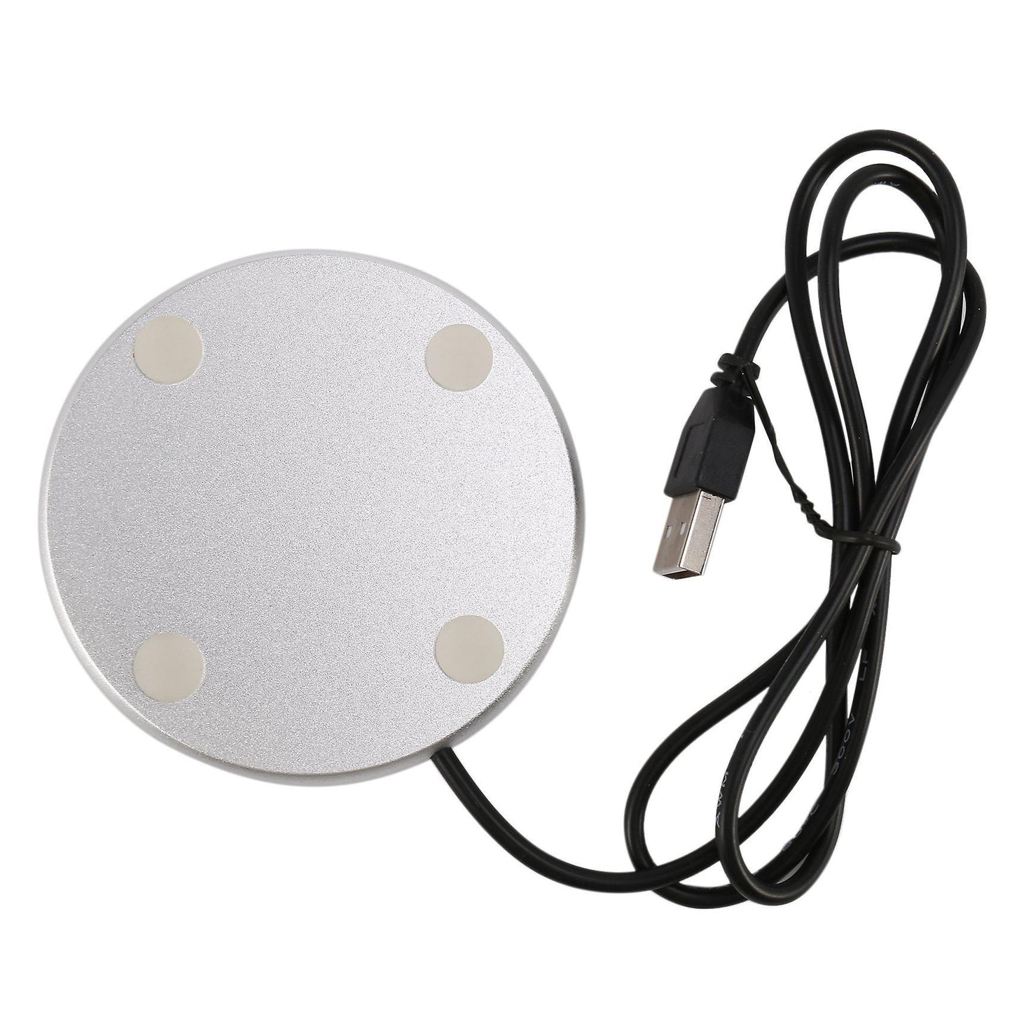 Coffee Warmer Coaster,usb Electric Heater for Office Home,silver 82 X 82 X 7mm