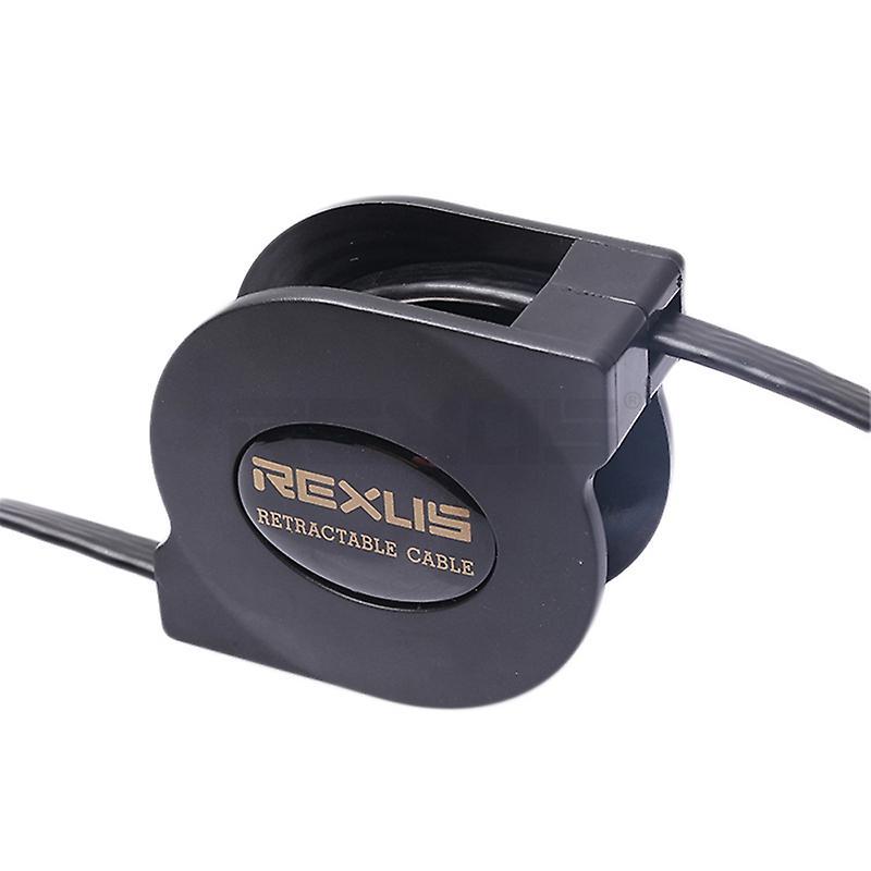 Rexlis 5ft Cat7 Rj45 Lan Retractable Ethernet Cable for Computer