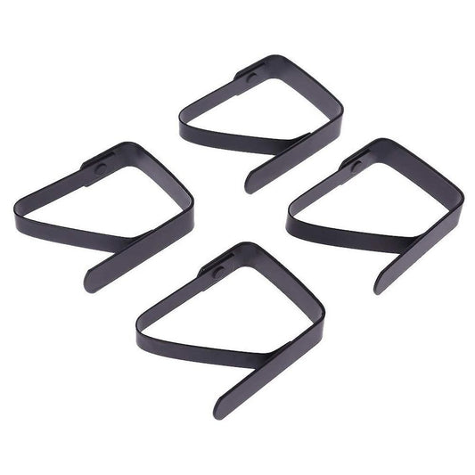 4 Pcs Black Black Tablecloth Clip Tablecloth Fixing Clip 5x4cm