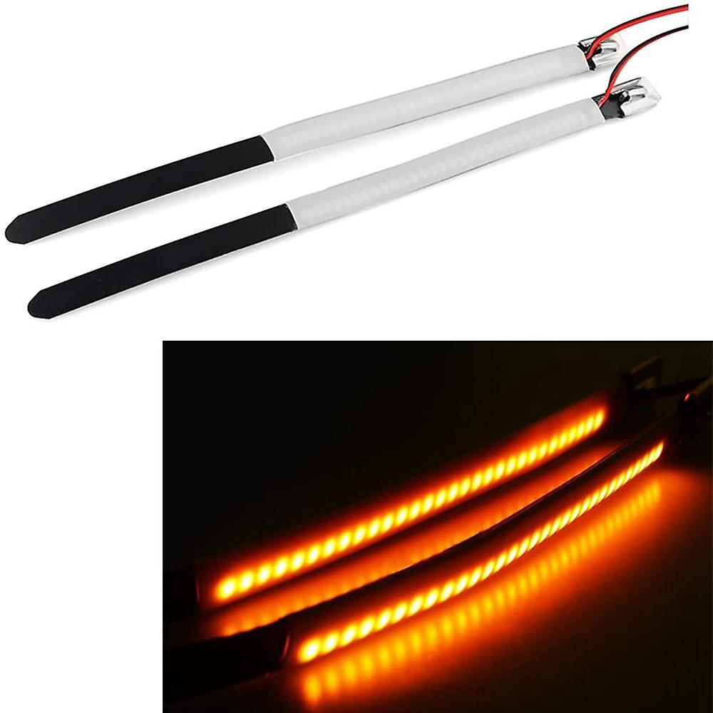 Universal Motorcycle Fork Led Turn Signal Strip Lights Kit