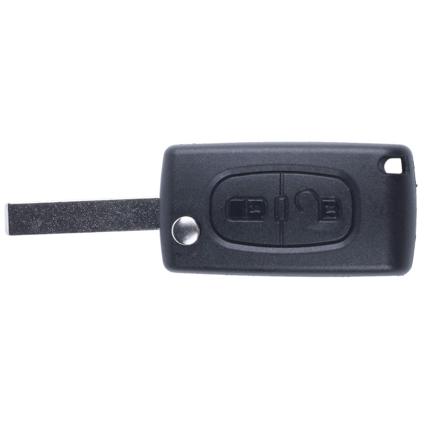 Remote Car Key Case for Citroen C2 C3 C4 C5 C6 C8 2 Buttons Black