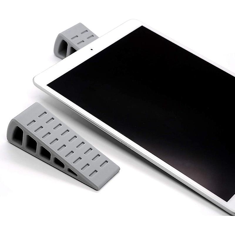 Laptop Stand Desktop Non-slip Stand Ultra-compact Stand 2 Pcs (gray)