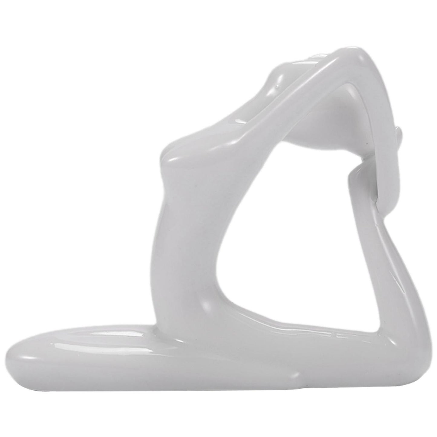 Abstract Art Ceramic Yoga Poses Yoga Lady Figure Statue Ornament #9