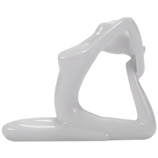 Abstract Art Ceramic Yoga Poses Yoga Lady Figure Statue Ornament #9